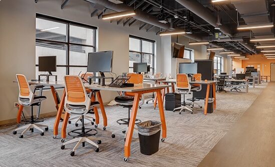 co-working desks available at Catalyst