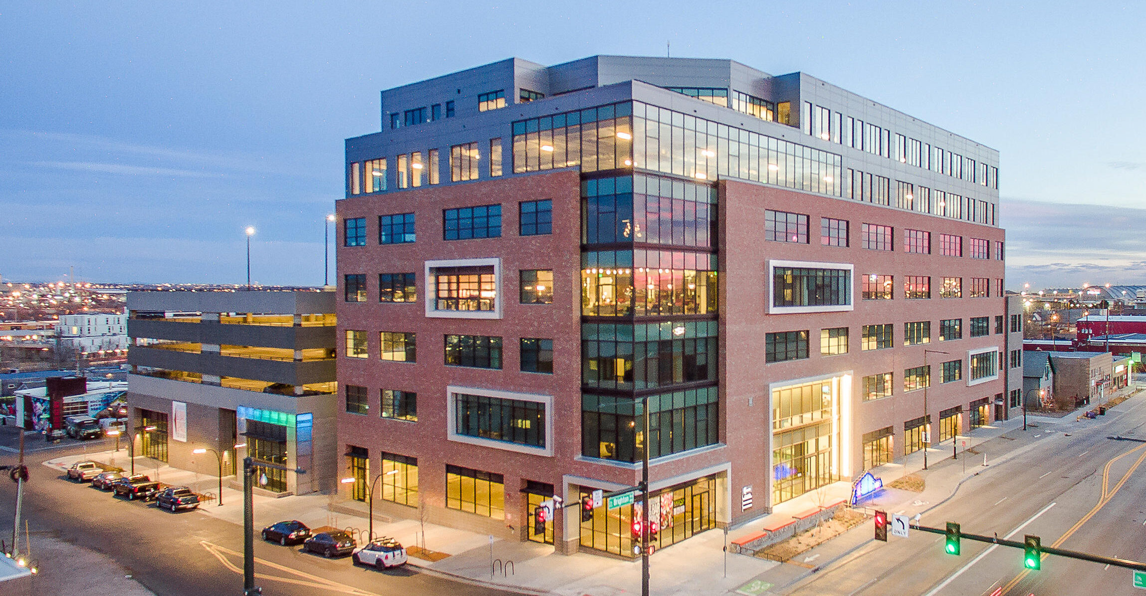 Catalyst exterior building at night